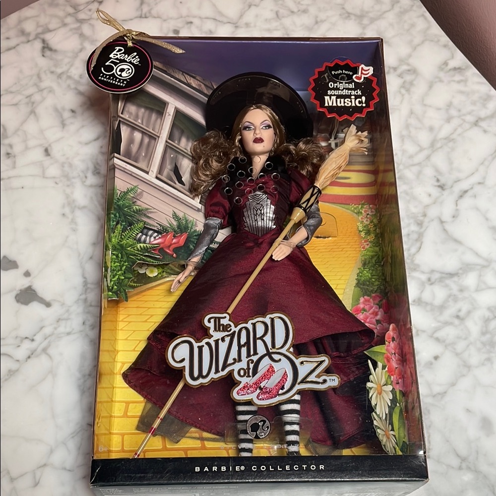 2009 Wicked Witch of the East Barbie Wizard of Oz Collector Doll - Red